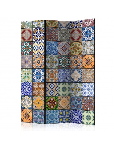 Paravent 3 volets - Paravent: Mosaïque colorée A1-PARAVENT95