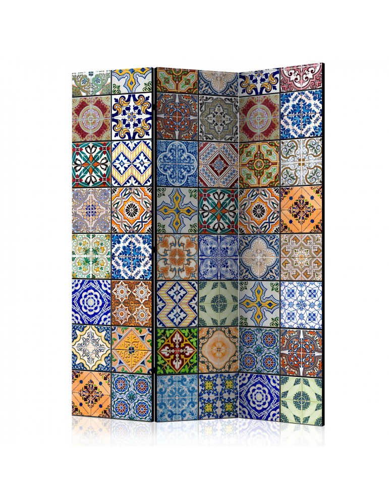 Paravent 3 volets - Paravent: Mosaïque colorée A1-PARAVENT95