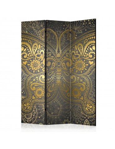 Paravent 3 volets - Golden Butterfly [Room Dividers] A1-PARAVENT93