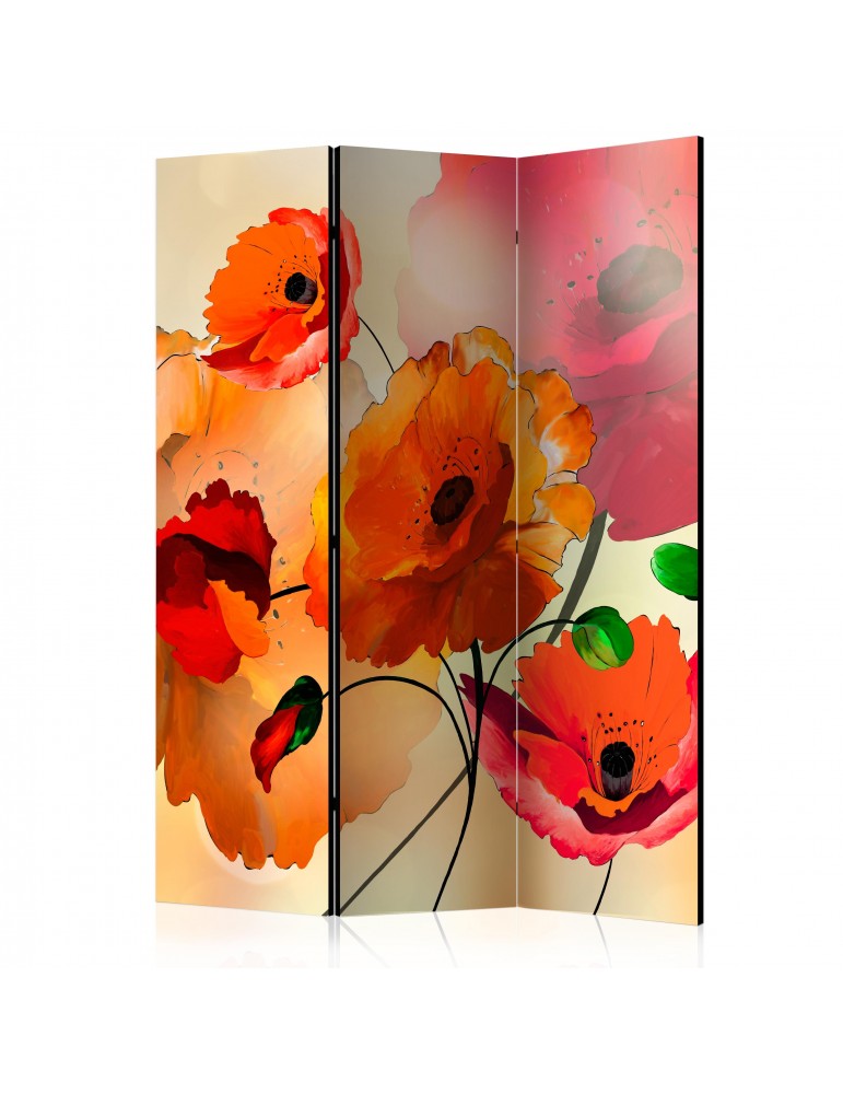 Paravent 3 volets - Velvet Poppies [Room Dividers] A1-PARAVENT465
