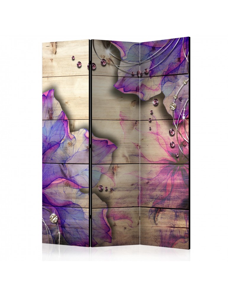 Paravent 3 volets - Purple Memory [Room Dividers] A1-PARAVENT647