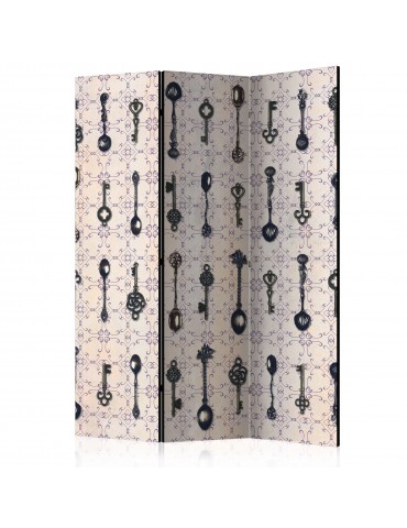 Paravent 3 volets - Retro Style: Silver Spoons [Room Dividers] A1-PARAVENT1031