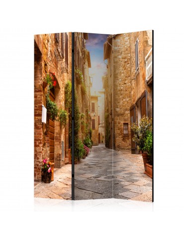 Paravent 3 volets - Colourful Street in Tuscany [Room Dividers] A1-PARAVENT621