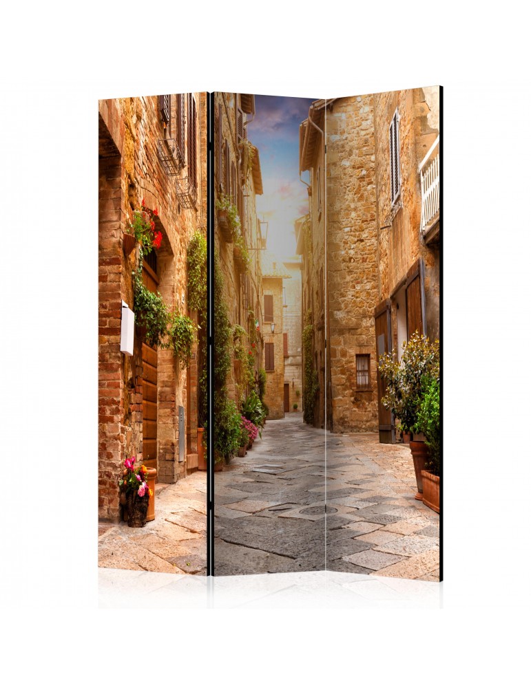 Paravent 3 volets - Colourful Street in Tuscany [Room Dividers] A1-PARAVENT621
