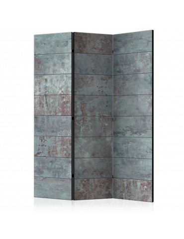 Paravent 3 volets - Turquoise Concrete [Room Dividers] A1-PARAVENT164