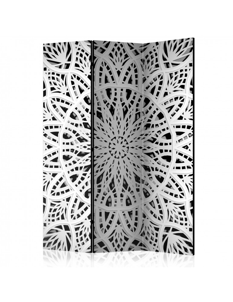 Paravent 3 volets - White Mandala [Room Dividers] A1-PARAVENT1019