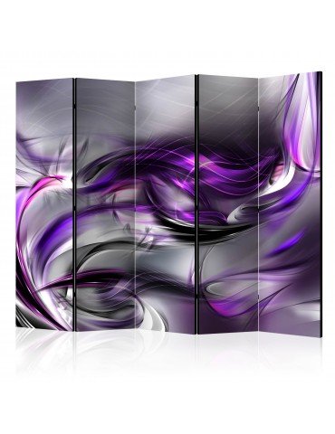 Paravent 5 volets - Purple Swirls II [Room Dividers] A1-PARAVENT217