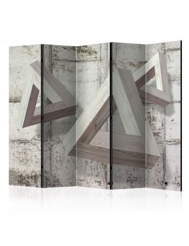 Paravent 5 volets - Grey Trio II [Room Dividers] A1-PARAVENT58