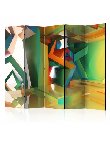 Paravent 5 volets - Colourful Space II [Room Dividers] A1-PARAVENT771