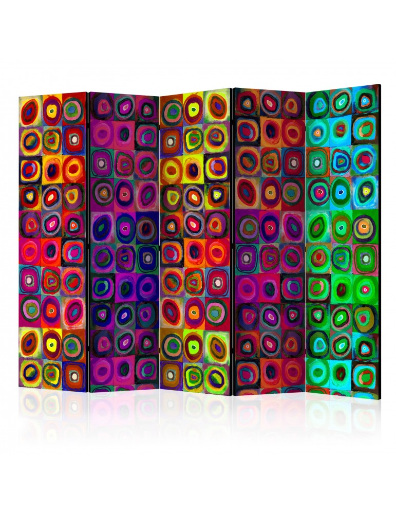 Paravent 5 volets - Colorful Abstract Art II [Room Dividers] A1-PARAVENT737