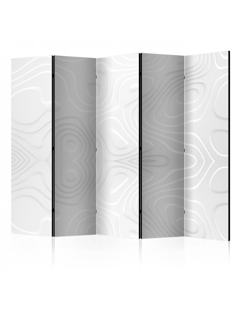 Paravent 5 volets - Room divider - White waves II A1-PARAVENT920