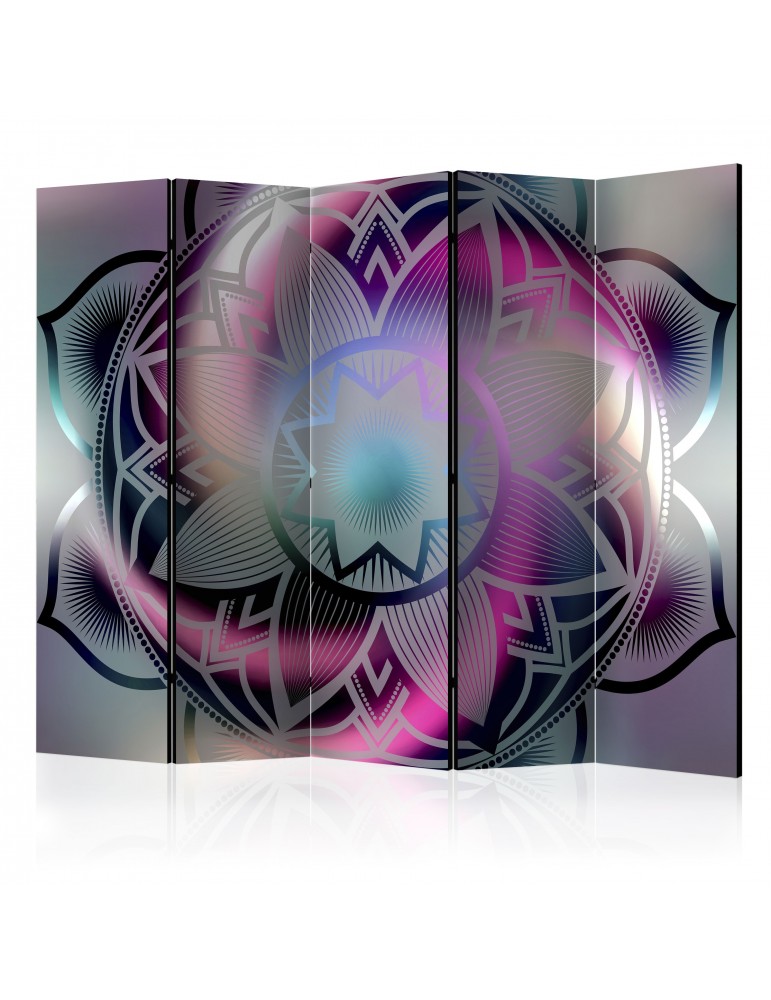 Paravent 5 volets - Flowery Mandala II [Room Dividers] A1-PARAVENT747