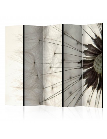 Paravent 5 volets - White Dandelion II [Room Dividers] A1-PARAVENT131