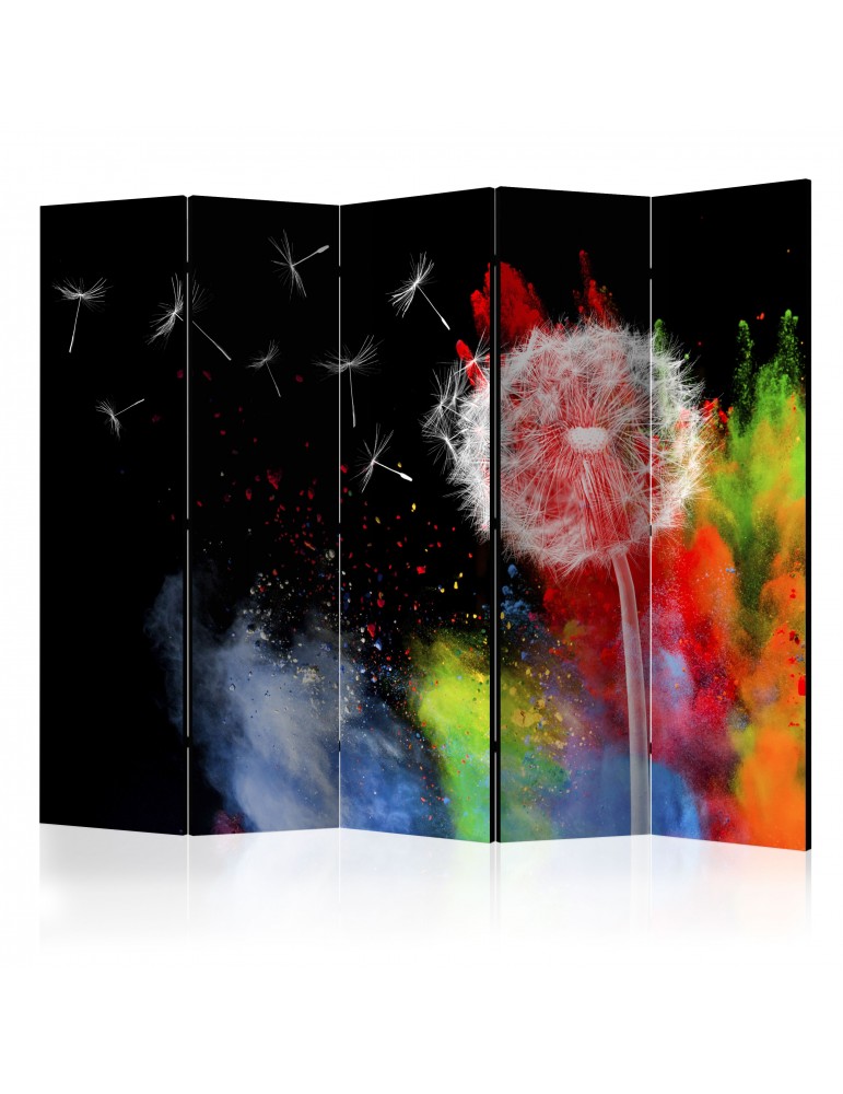 Paravent 5 volets - Colourful Element II [Room Dividers] A1-PARAVENT147