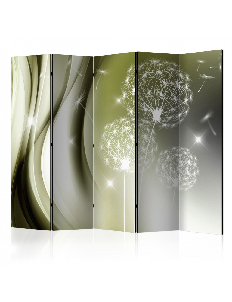 Paravent 5 volets - Green Gentleness II [Room Dividers] A1-PARAVENT149