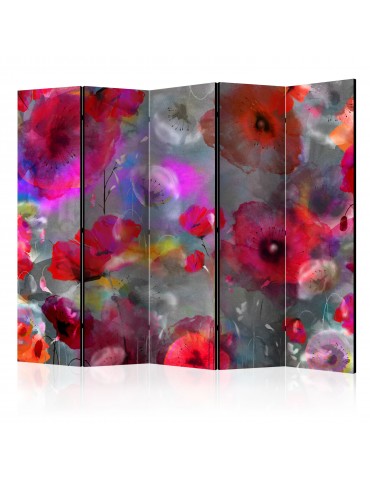Paravent 5 volets - Painted Poppies II [Room Dividers] A1-PARAVENT460