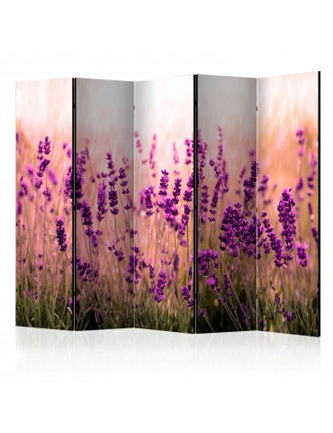 Paravent 5 volets - Lavender in the Rain II [Room Dividers] A1-PARAVENT191