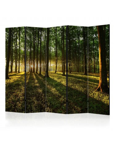 Paravent 5 volets - Morning in the Forest II [Room Dividers] A1-PARAVENT201
