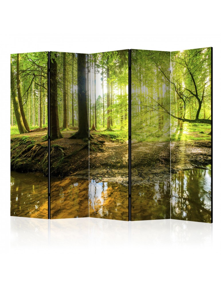 Paravent 5 volets - Forest Lake II [Room Dividers] A1-PARAVENT205