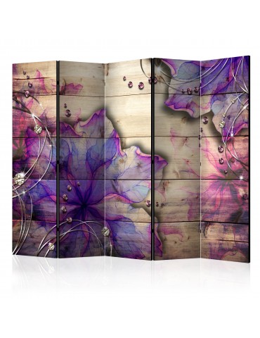 Paravent 5 volets - Purple Memory II [Room Dividers] A1-PARAVENT648