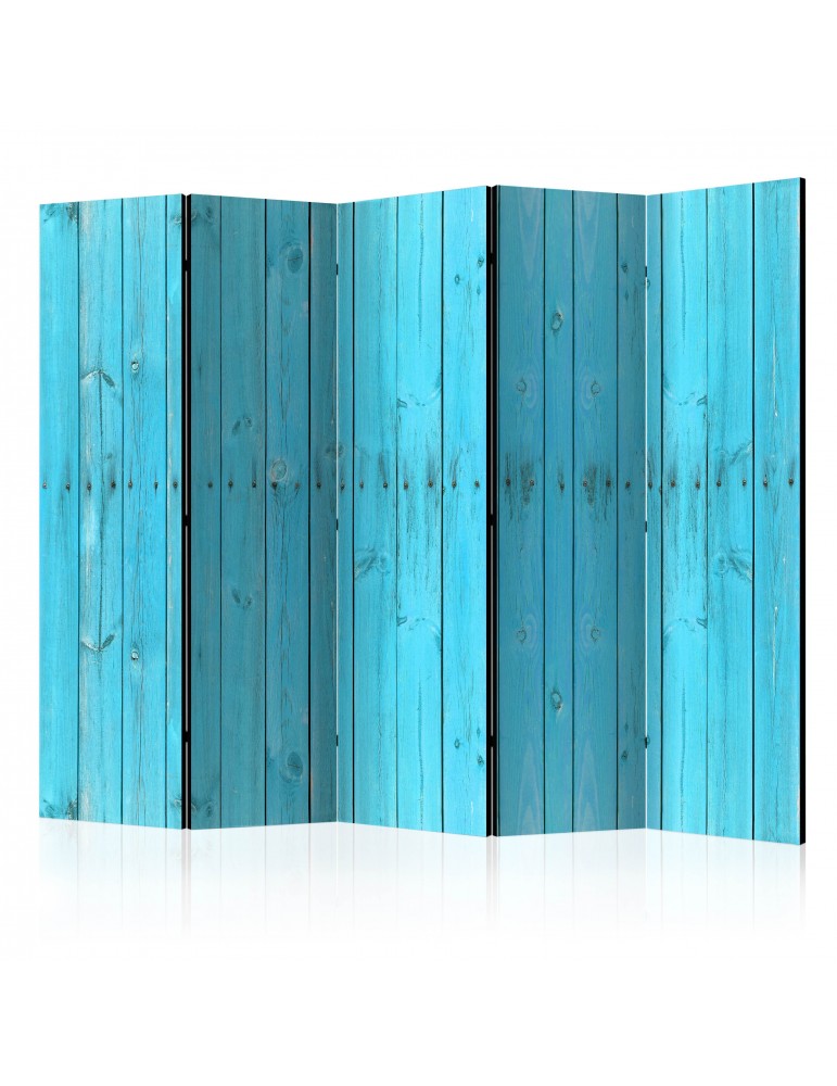 Paravent 5 volets - The Blue Boards II [Room Dividers] A1-PARAVENT642