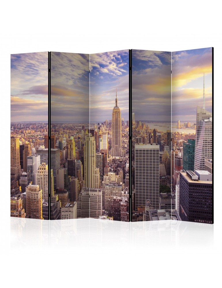 Paravent 5 volets - New York Morning II [Room Dividers] A1-PARAVENT482