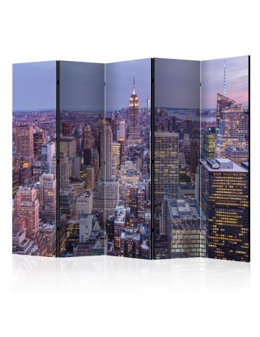 Paravent 5 volets - Evening City II [Room Dividers] A1-PARAVENT484