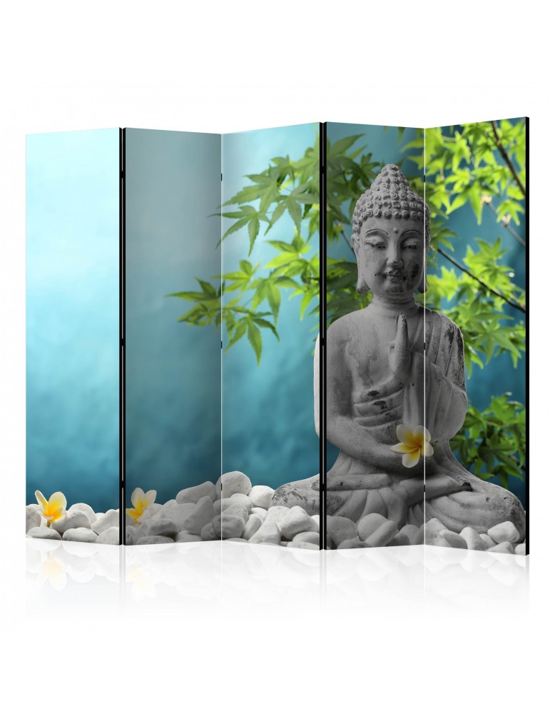 Paravent 5 volets - Meditating Buddha II [Room Dividers] A1-PARAVENT982