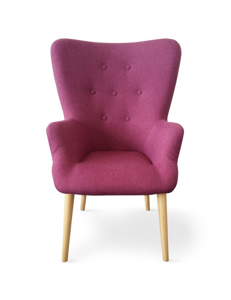 Fauteuil scandinave Barkley Tissu Violet yf15341violet