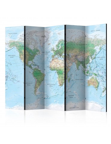 Paravent 5 volets - World Map [Room Dividers] A1-PARAVENT868