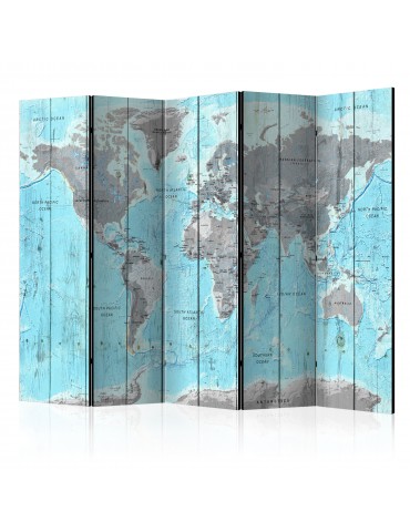 Paravent 5 volets - Wooden Travels [Room Dividers] A1-PARAVENT841