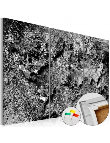 Tableau en liège - Grey Thread [Cork Map] A1-Pinnwand433