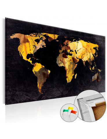 Tableau en liège - If the World were a desert... [Cork Map] A1-Pinnwand236