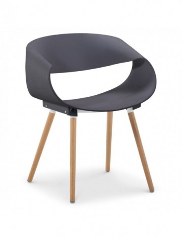 Lot de 20 chaises scandinaves design Zenata Gris dc5069lot20gris