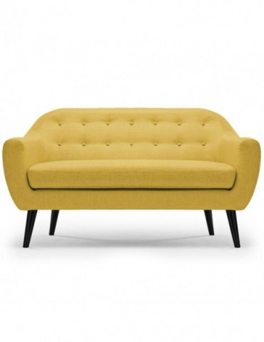 Canapé scandinave 3 places Fidelio Tissu Jaune hy80413jaune