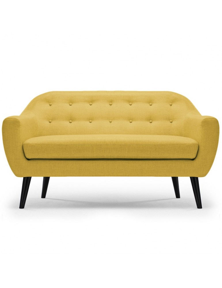 Canapé scandinave 3 places Fidelio Tissu Jaune hy80413jaune