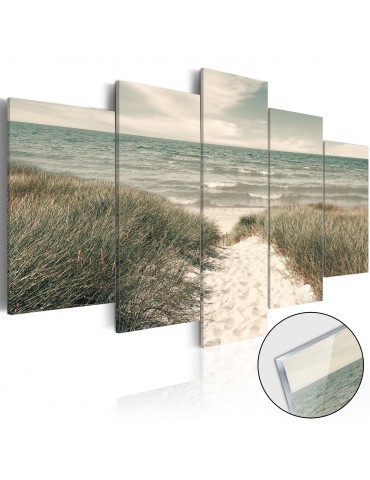 Tableau sur verre acrylique - Quiet Beach [Glass] A1-Acrylglasbild319