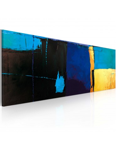 Tableau peint à la main - La fascination pour la couleur bleue A1-0101-19MK