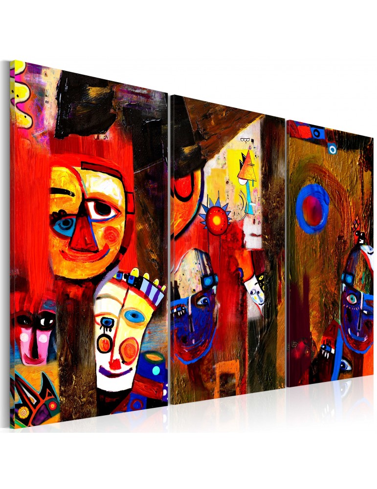 Tableau peint à la main - Abstract Carnival A1-N2634-MK Tableau peint à la main - Abstract Carnival A1-N2634-MK