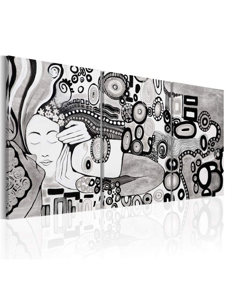 Tableau peint à la main - Silver Kiss A1-N6268MK Tableau peint à la main - Silver Kiss A1-N6268MK