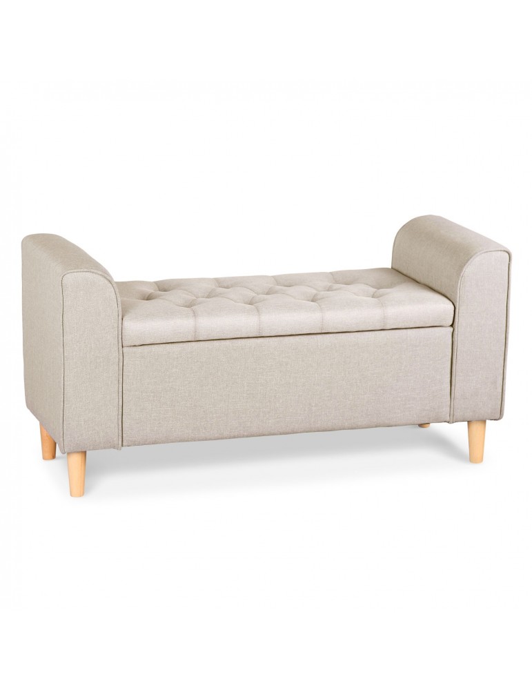 Banquette-coffre Winnie Tissu Beige lsr16051beige