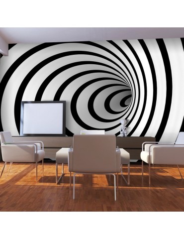 Papier peint - Tunnel 3D noir et blanc A1-F4TNT0466-P