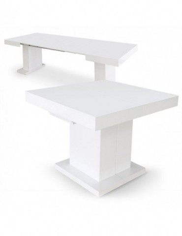 Table extensible Mustang Blanc laqué br16250blanc