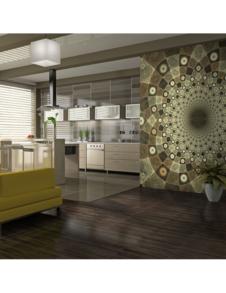 Papier peint - Brown mosaic A1-LFTNT0058