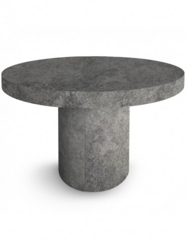 Table ronde extensible Suzie Effet Béton at8422beton