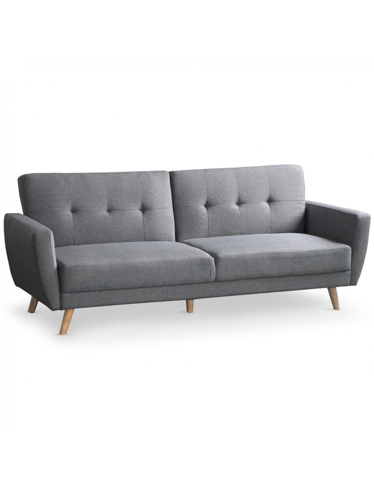 Canapé convertible scandinave Refresha Tissu Gris clair lf3332lightgrey06