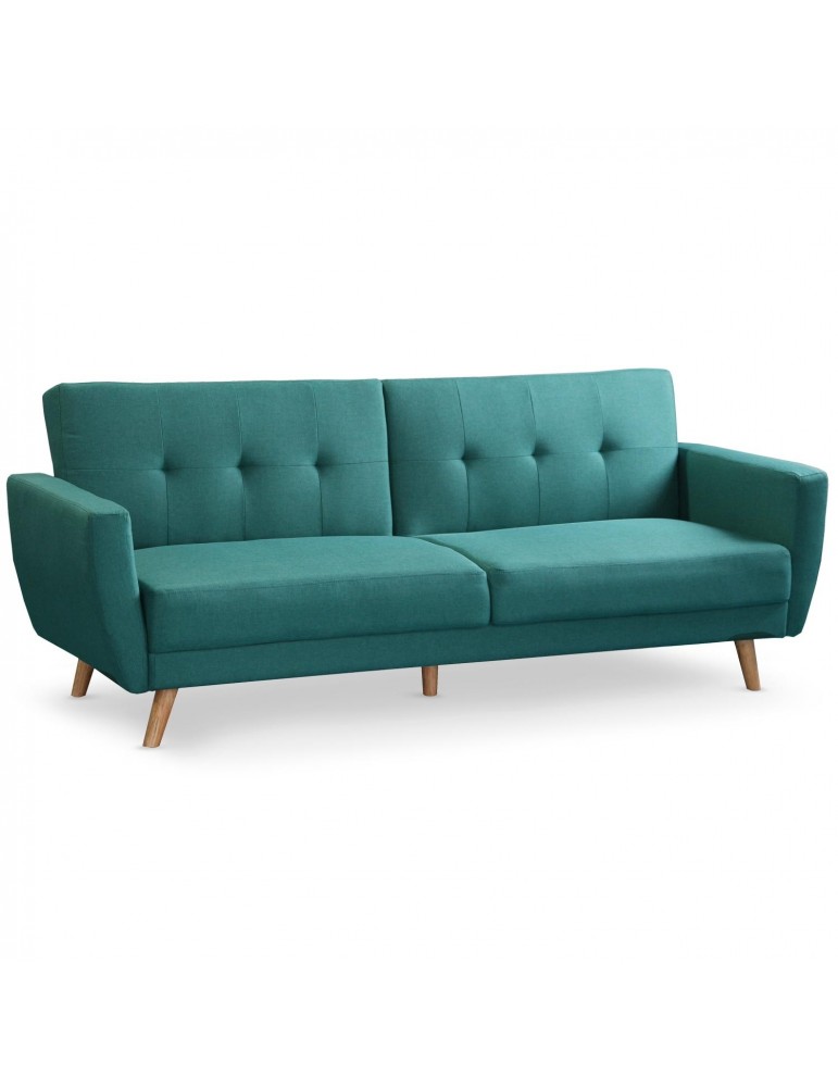 Canapé convertible scandinave Refresha Tissu Bleu vert lf3332bluegreen28