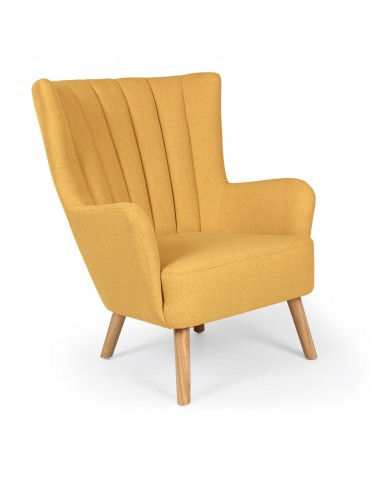 Fauteuil scandinave Vidal Jaune qh8861jaune