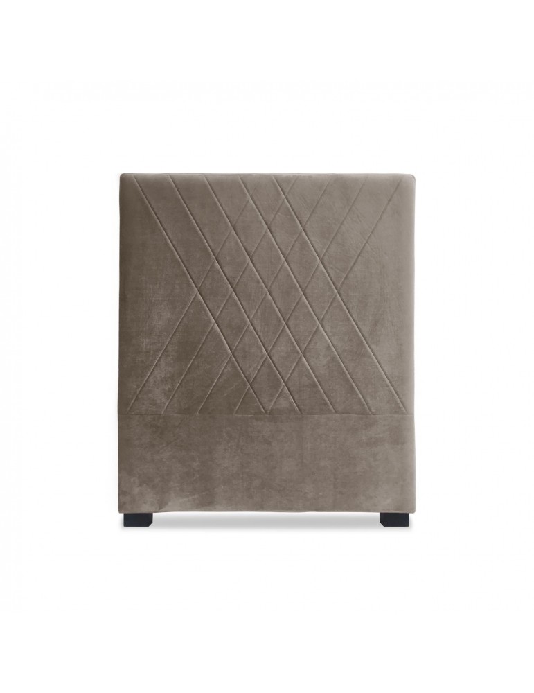 Tête de lit Diam 90cm Velours Taupe lf25790vtaupe