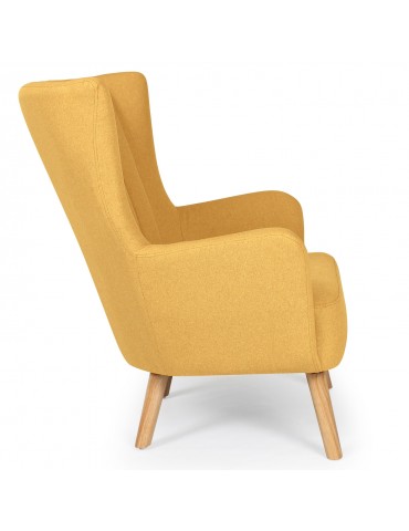 Fauteuil scandinave Vidal Jaune qh8861jaune